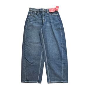 SPANX shape Authentic 360 barrel leg jeans womens large new wide 12